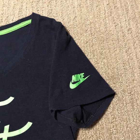 Nike Women's Seattle Seahawks Navy Talent Agent Cotton T-Shirt In Size Medium - Picture 6 of 12